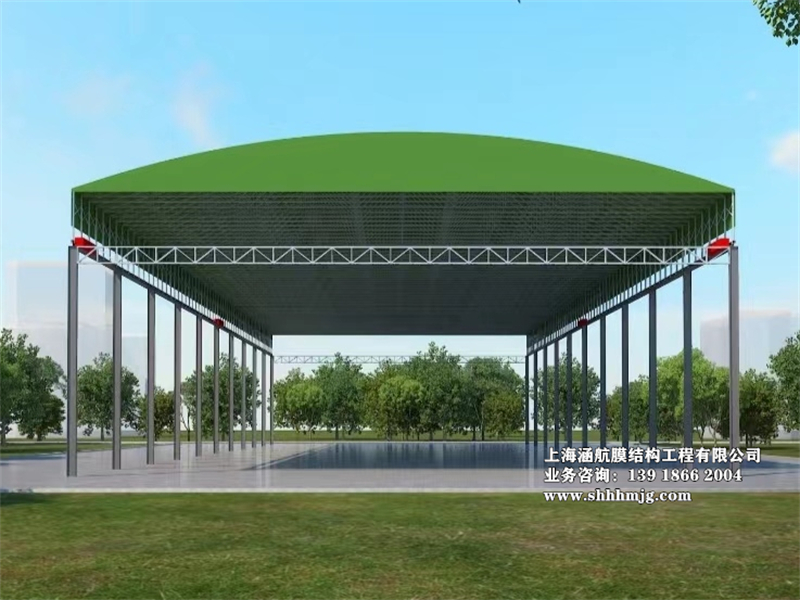 电动遥控伸缩雨棚 (4)