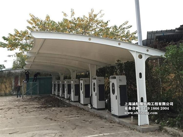 充电桩站遮阳篷雨棚 (24)