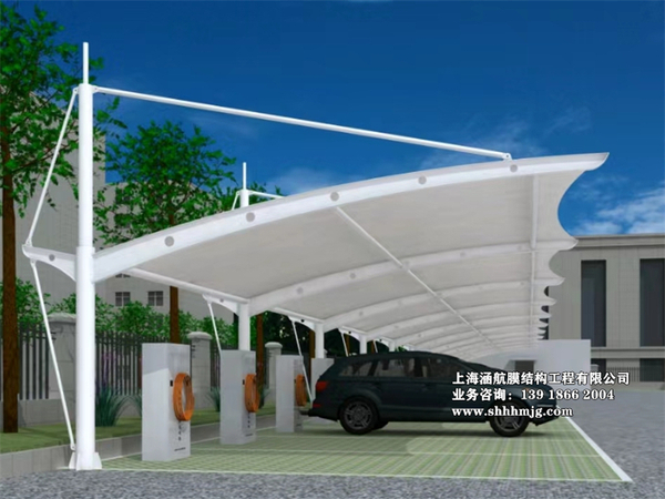 充电桩站遮阳篷雨棚 (27)