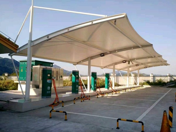 汽车充电桩遮阳棚 (1)