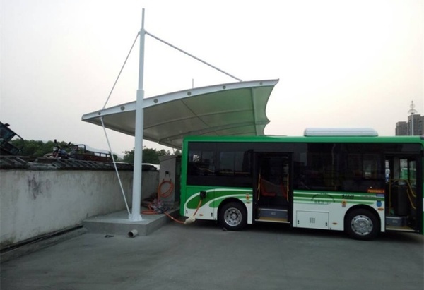 汽车充电桩遮阳棚 (2)