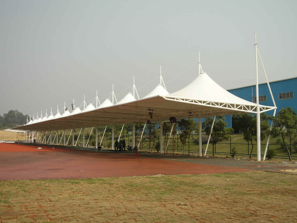 膜结构停车棚冒顶式 (3)